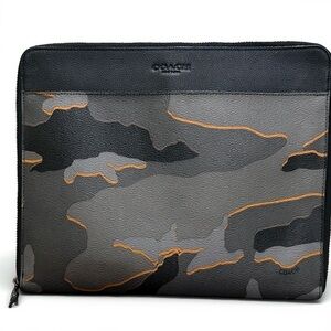 Coach Black and Gray Camouflage Tech Case